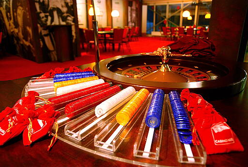 Royal-Events in der Alten Försterei bei einer Weihnachtsfeier Roulette-Bananne in der Alten Försterei