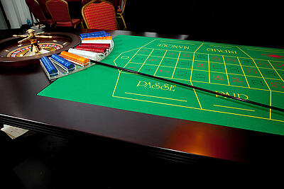 Roulette-Tisch bei einer Weihnachtsfeier in Dortmund Einsatzbereiter Roulette-Tisch bei einer Weihnachtsfeier in Dortmund.